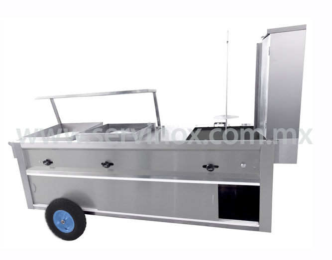 Llevate el mejor Carro Taquero Con 4 Servicios En Acero Inoxidable